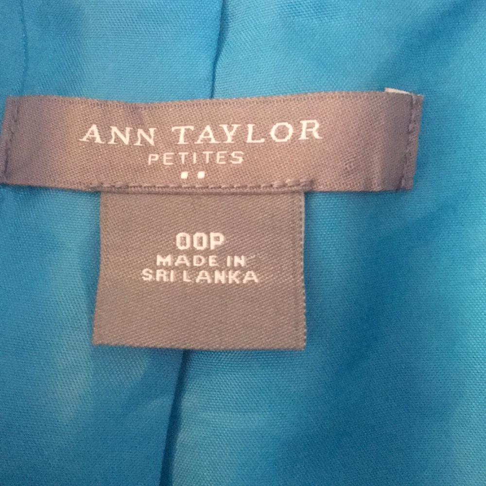 Ann Taylor Turquoise Blazer - Picture 2 of 4